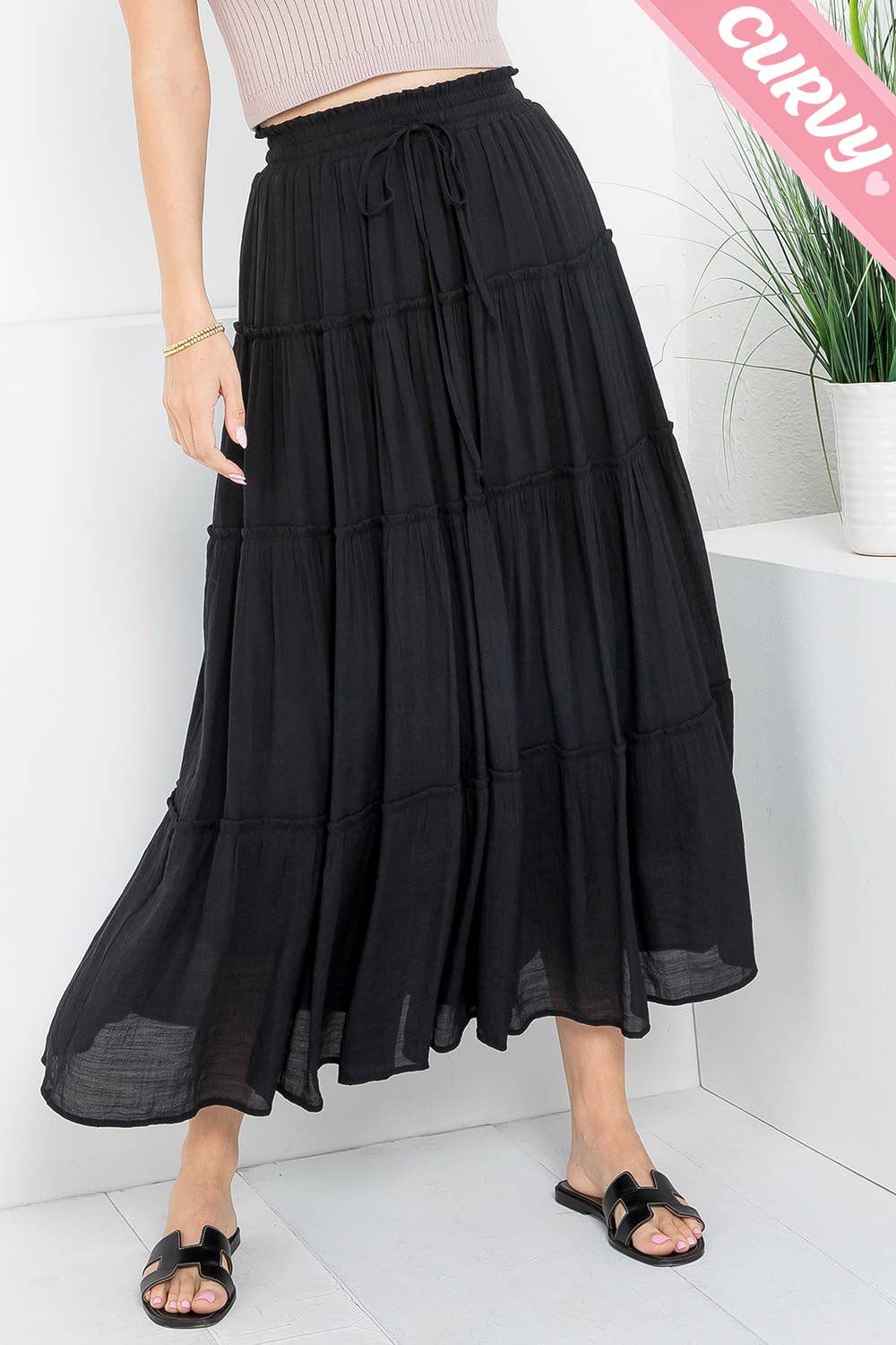 Sweet Lovely by Jen - MAXI SKIRT PLUS SIZE