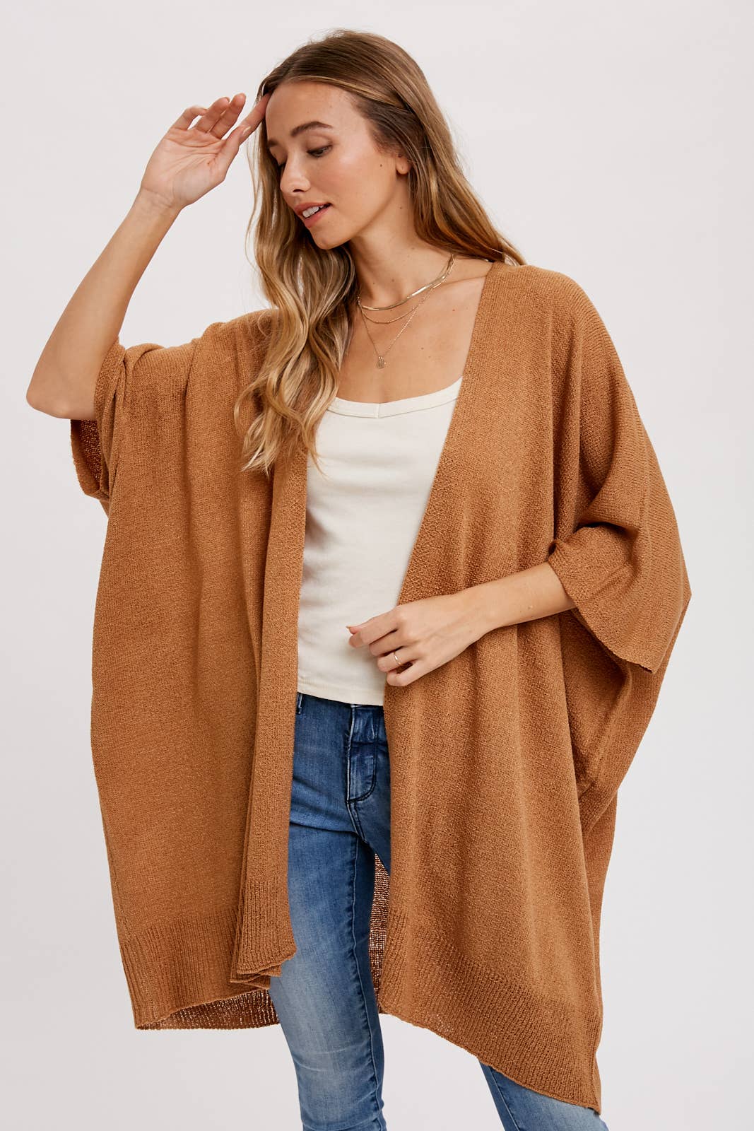 Bluivy - WIDE SLEEVE OPEN FRONT CARDIGAN