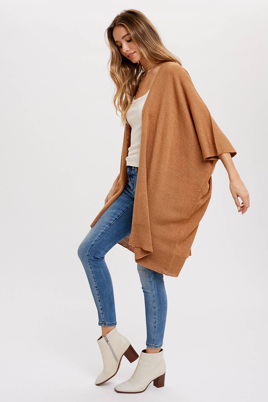 Bluivy - WIDE SLEEVE OPEN FRONT CARDIGAN