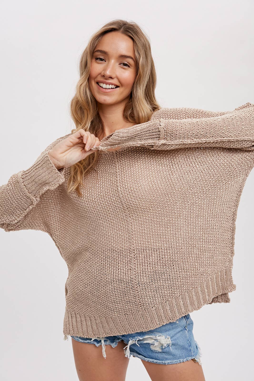 Bluivy - REVERSE SEAM LOOSE FIT SWEATER