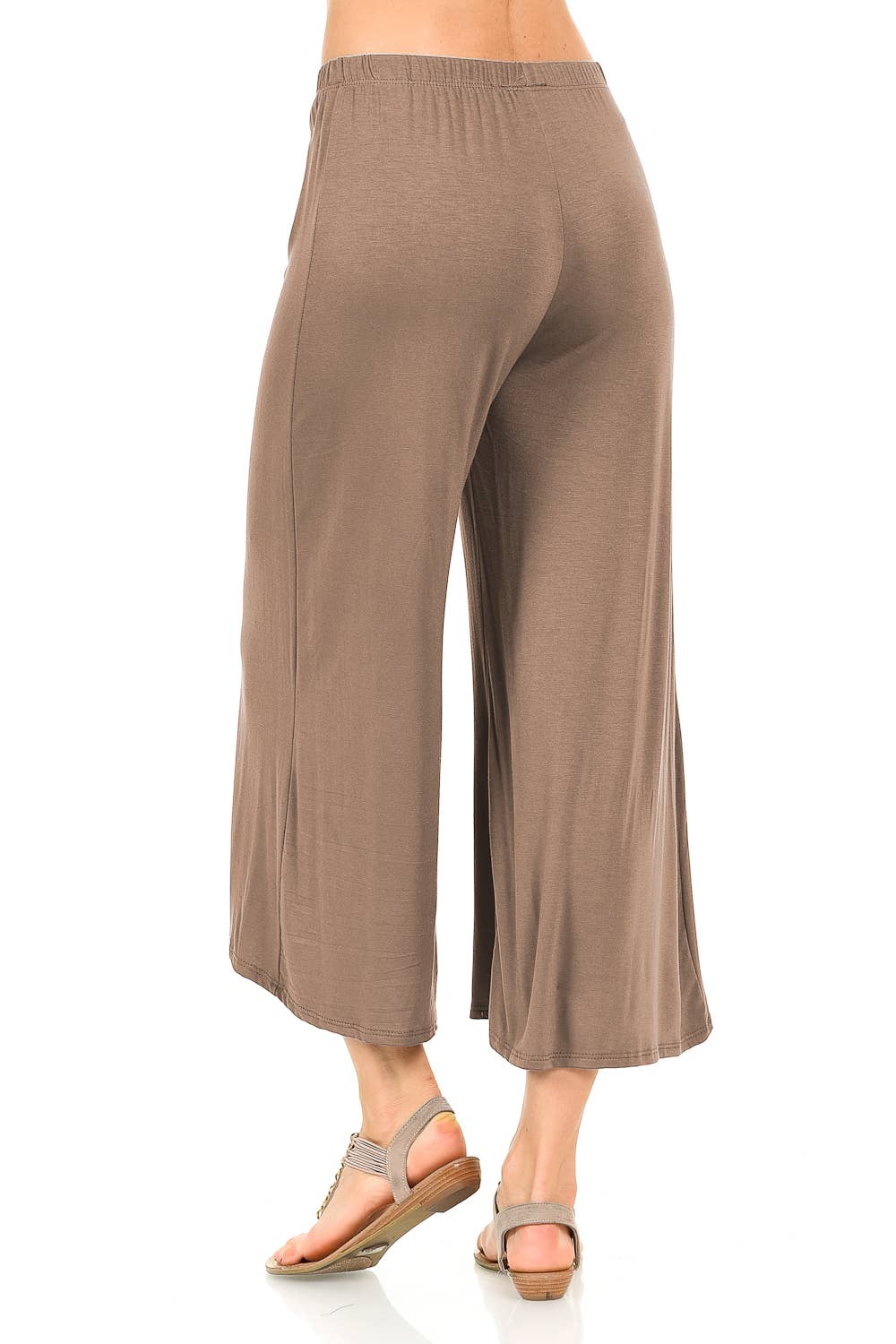 Allium - Elastic Waist Culottes Pants
