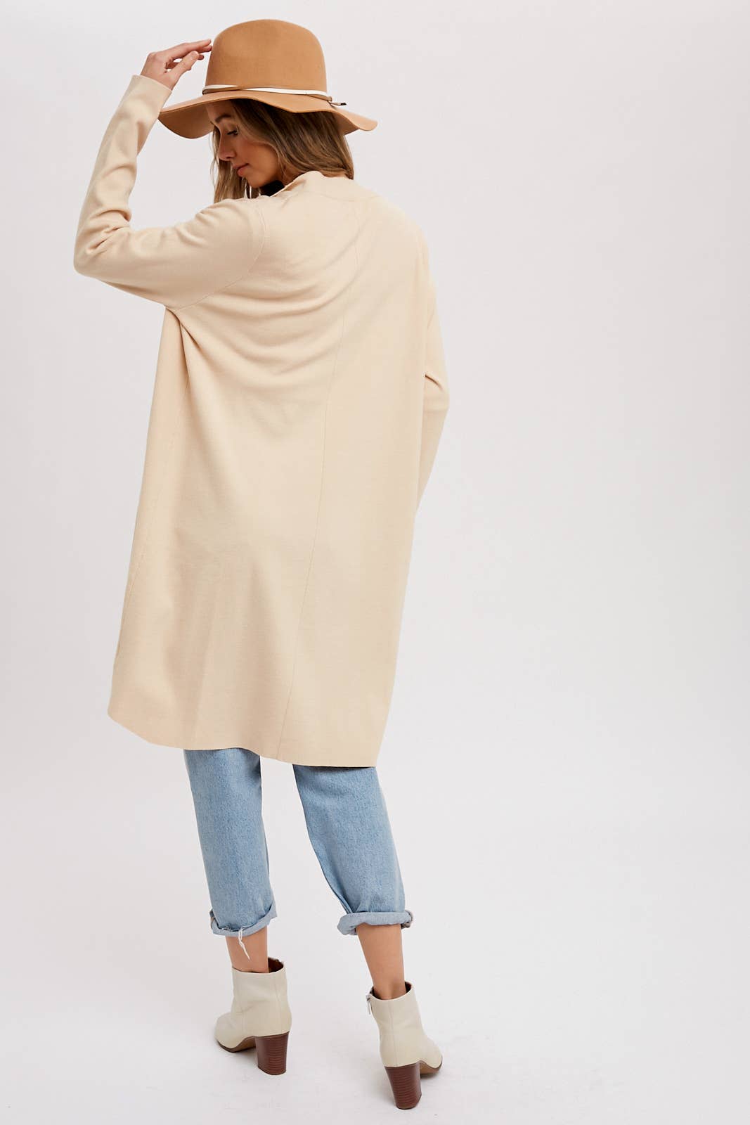 Bluivy - DRAPE COLLAR CARDIGAN