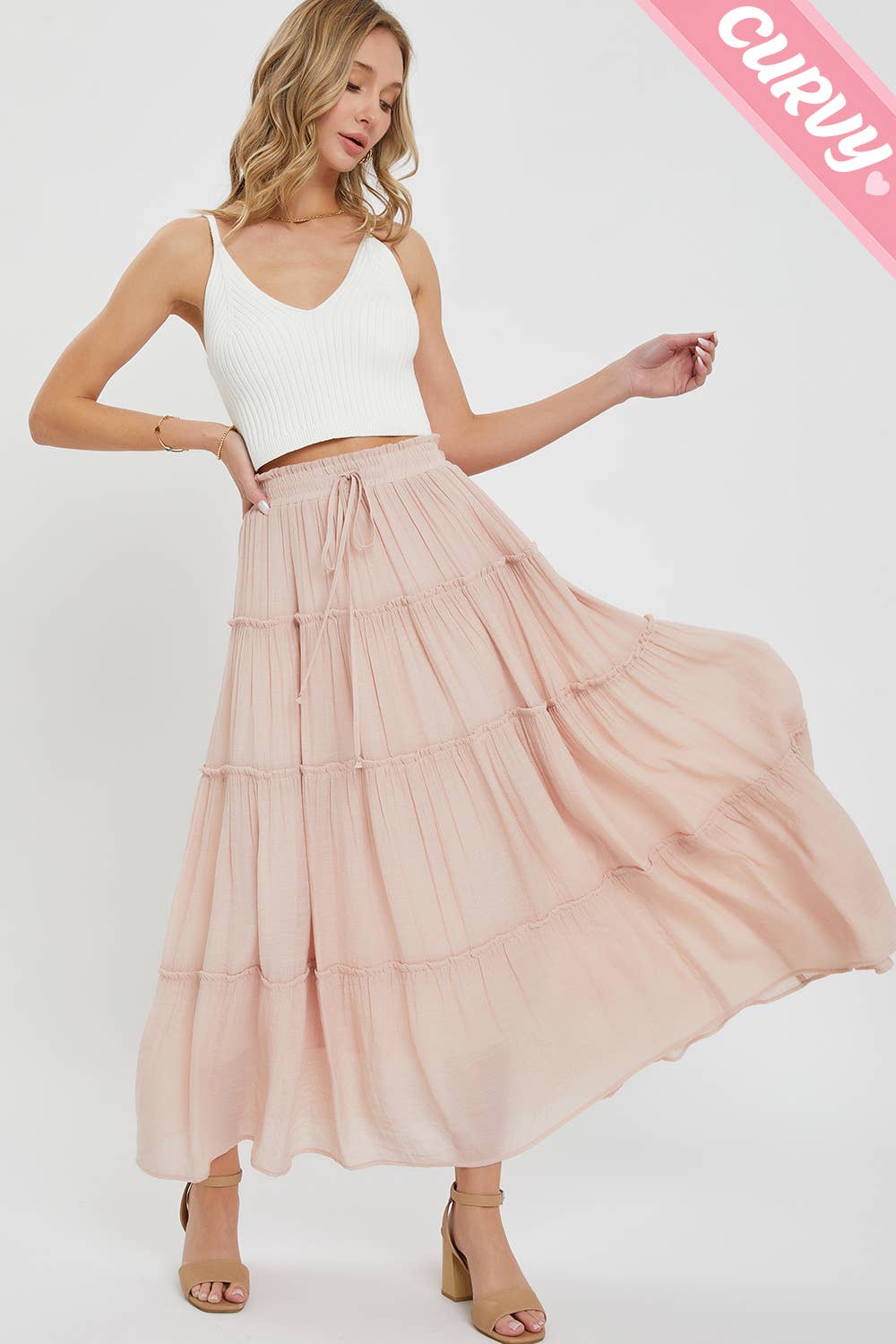 Sweet Lovely by Jen - MAXI SKIRT PLUS SIZE