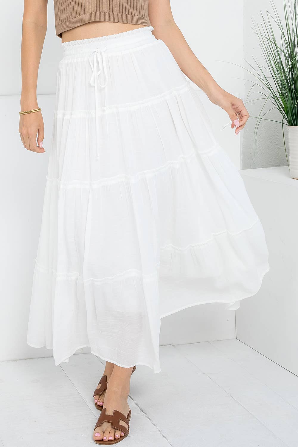 Sweet Lovely by Jen - BESTSELLER FLOWY TIERED MAXI  SKIRT