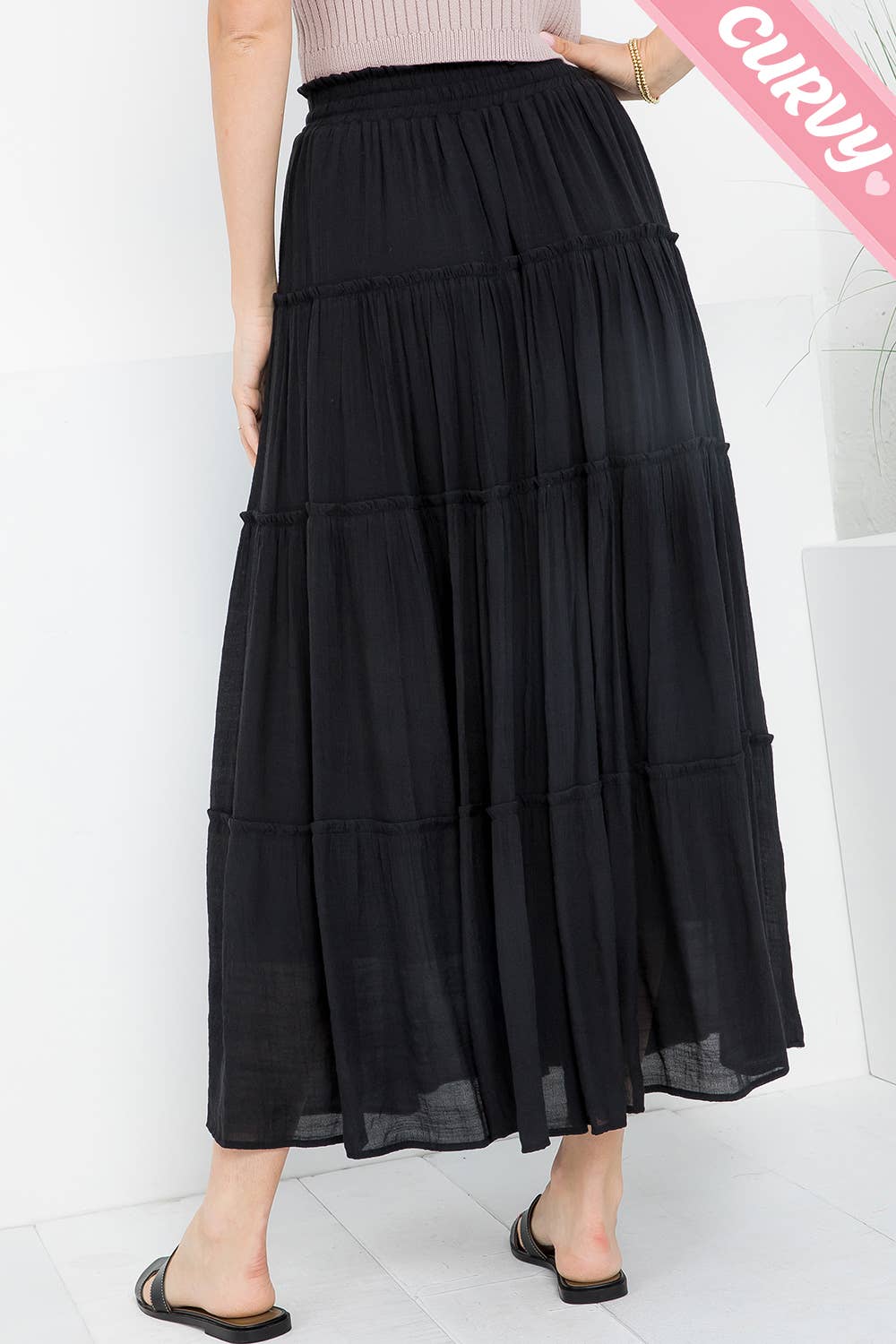 Sweet Lovely by Jen - MAXI SKIRT PLUS SIZE