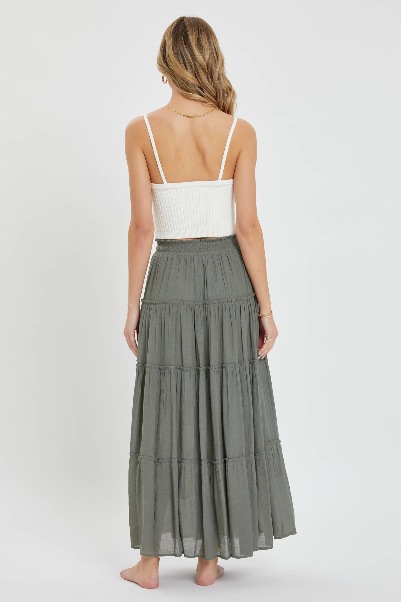 Sweet Lovely by Jen - BESTSELLER FLOWY TIERED MAXI  SKIRT