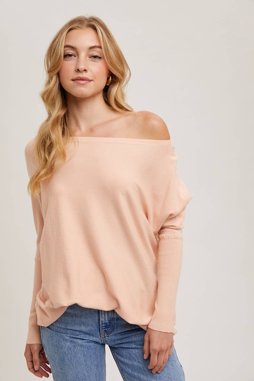 Bluivy - FLOWY BOATNECK DOLMAN TUNIC
