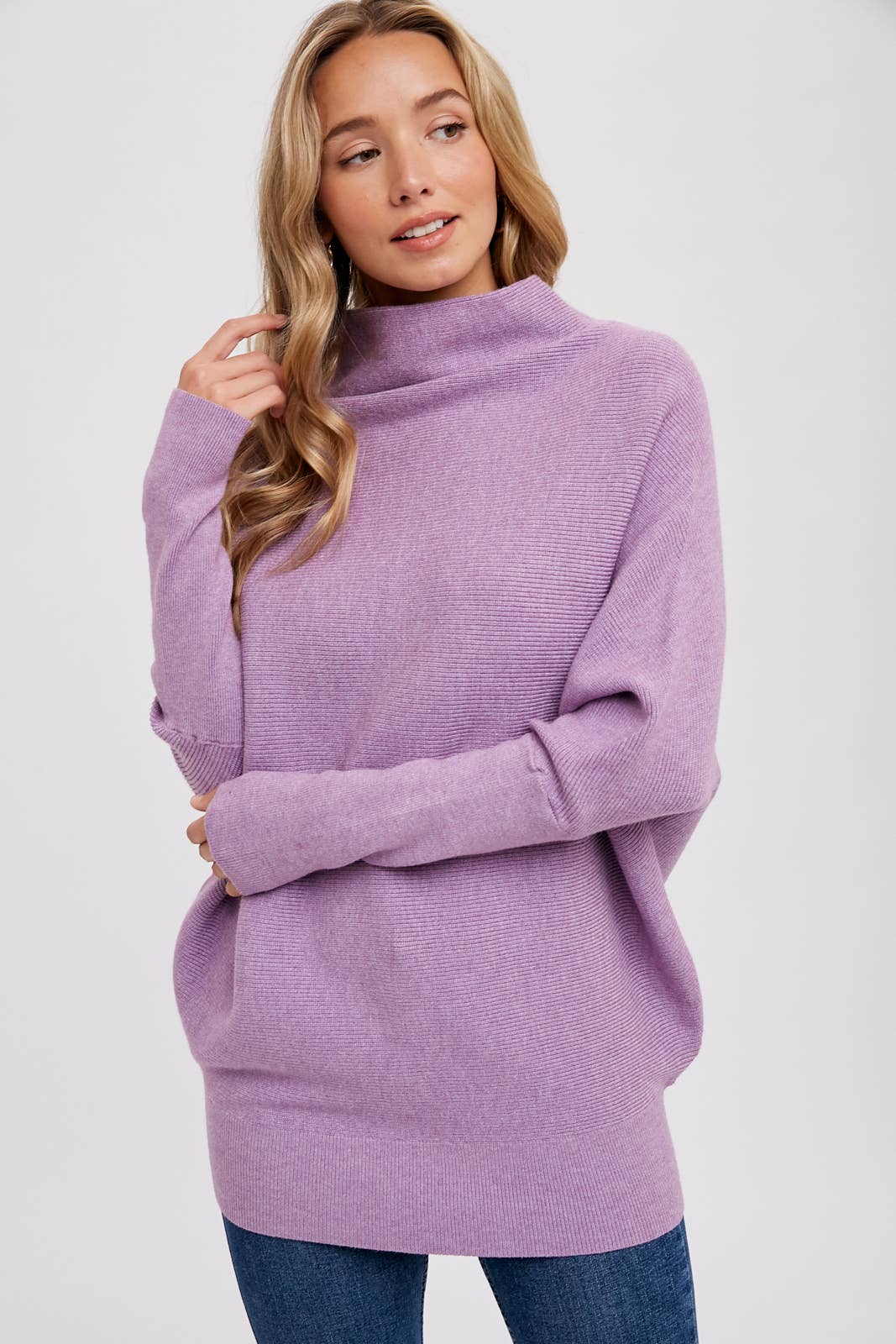 Bluivy - SLOUCH NECK DOLMAN PULLOVER