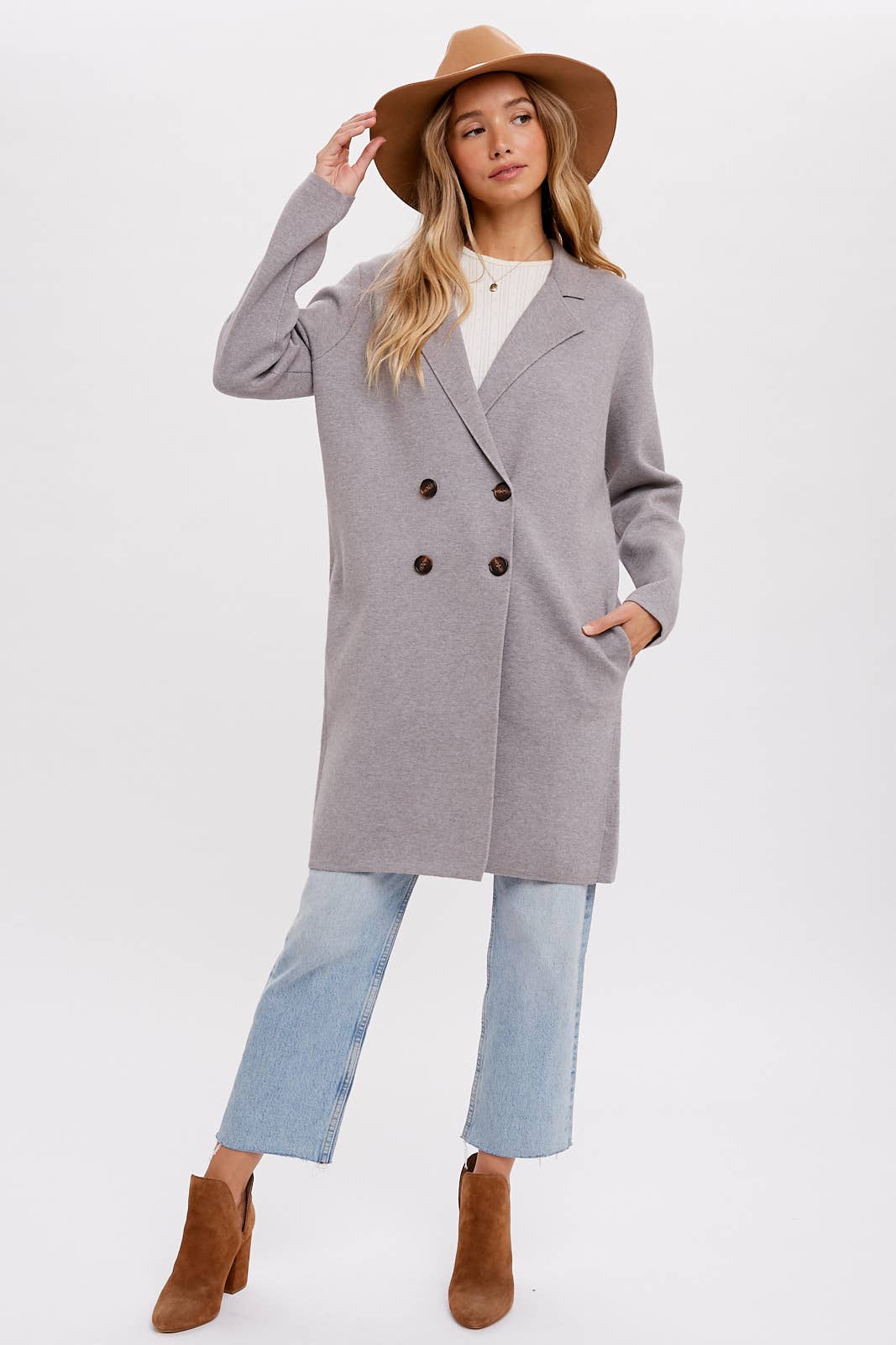 Bluivy - CLASSIC DOUBLE BREASTED COATIGAN