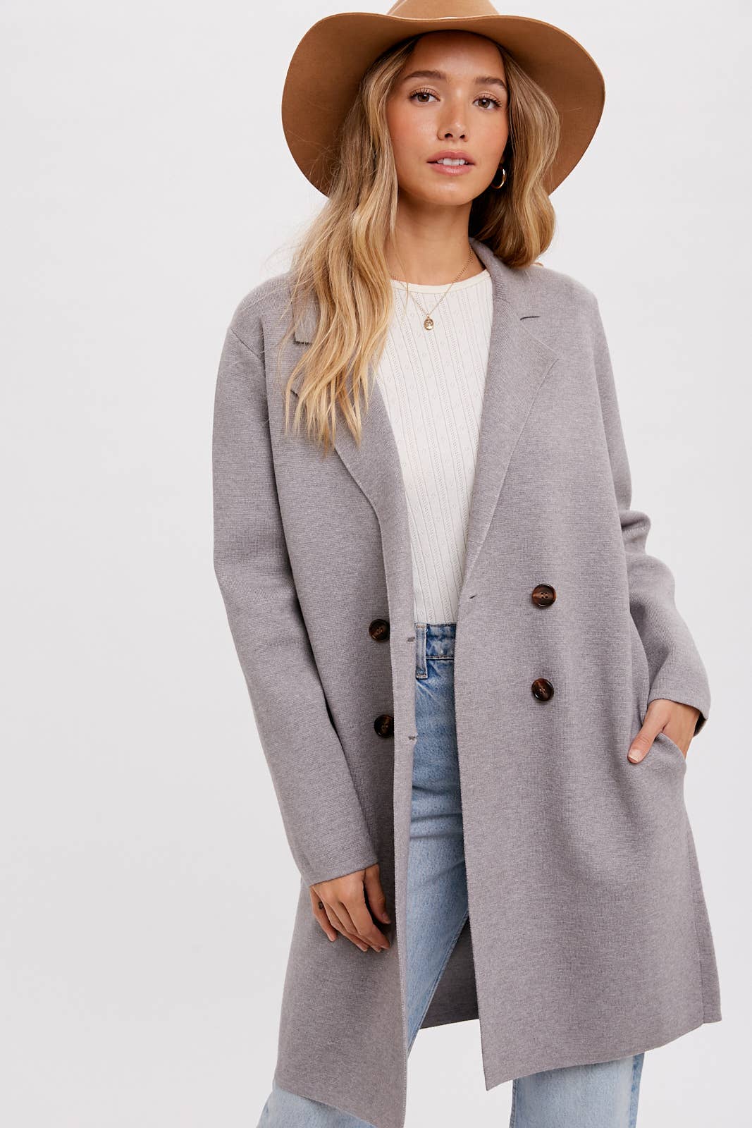 Bluivy - CLASSIC DOUBLE BREASTED COATIGAN