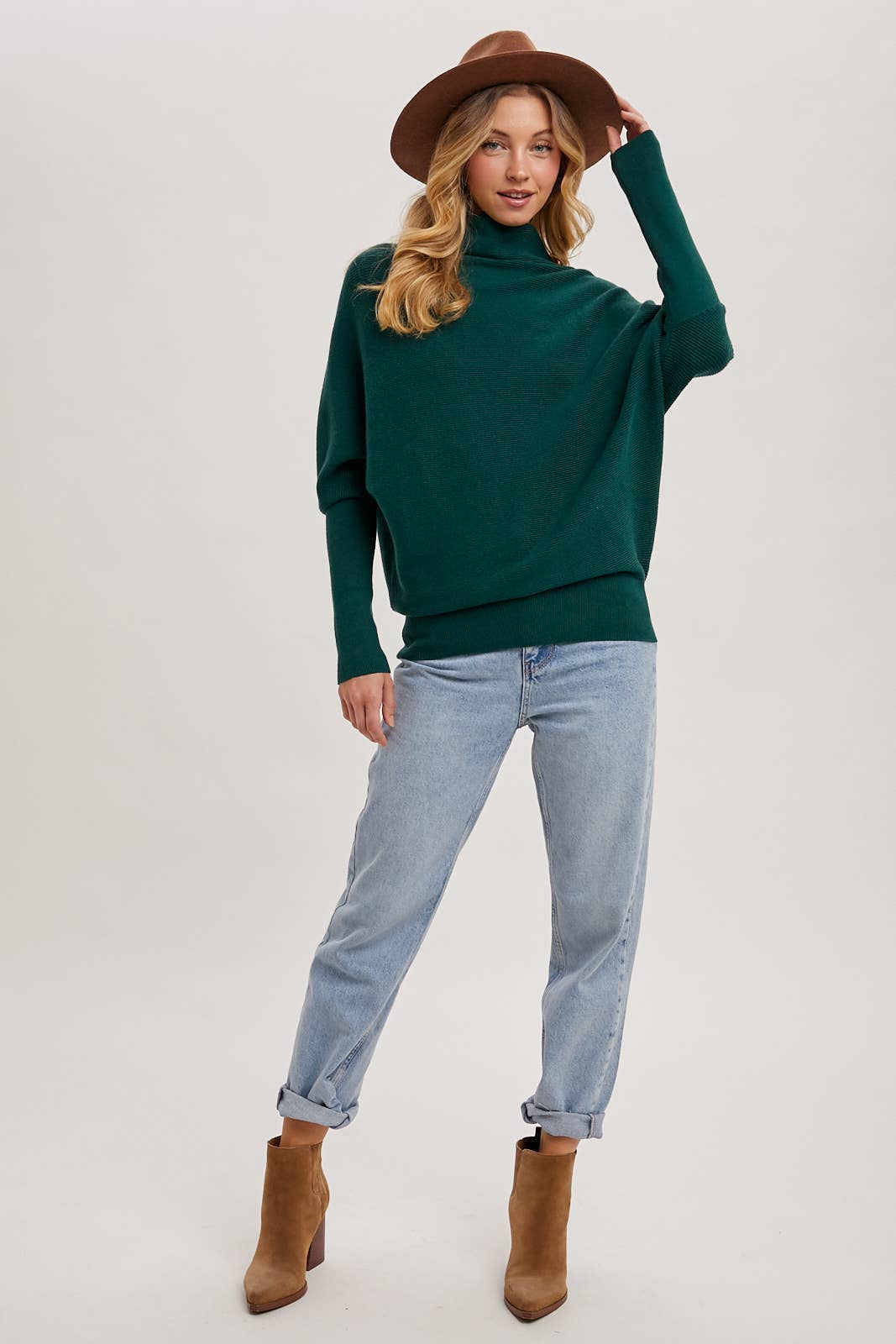 Bluivy - SLOUCH NECK DOLMAN PULLOVER
